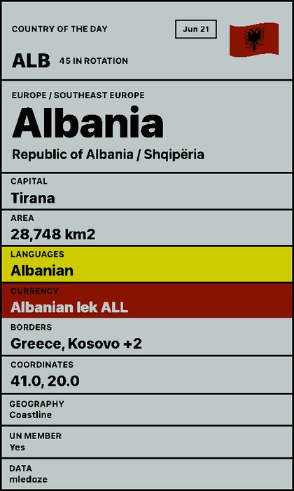 Land des Tages Screenshot: Europa im Hochformat