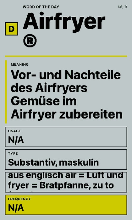 Duden Wort des Tages Screenshot: Wort des Tages im Hochformat