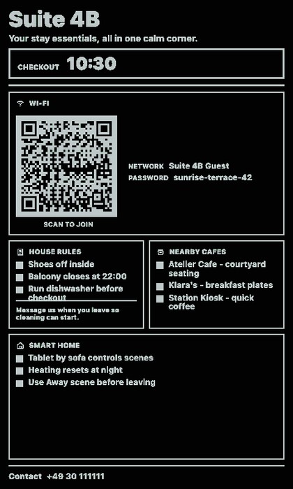 Guest Mode Card Screenshot, dunkle Gästeansicht im Hochformat