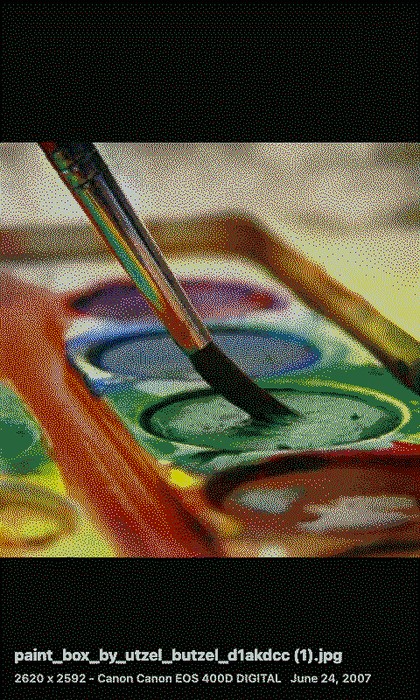 Immich Photos Screenshot: ältestes Foto mit Metadaten im Hochformat