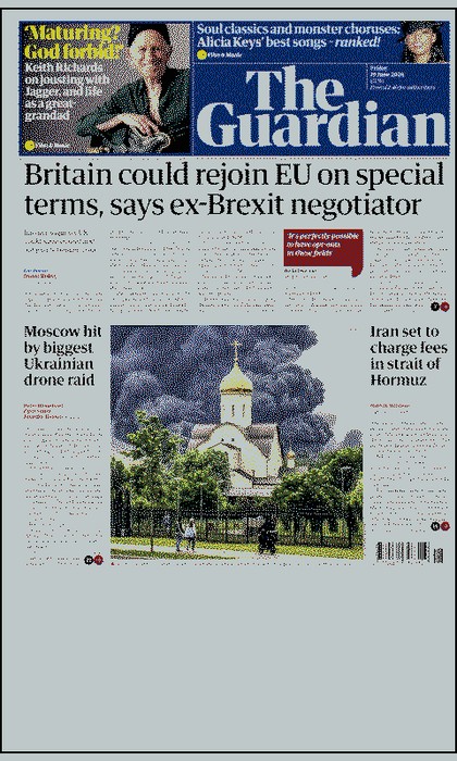 Newsstand Screenshot: Guardian im Hochformat