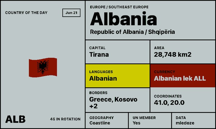 Land des Tages Screenshot: Europa im Querformat