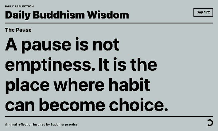 Daily Buddhism Wisdom Screenshot: Tagesweisheit im Querformat