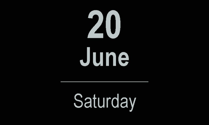 Day Calendar Screenshot: dunkle Tagesansicht im Querformat